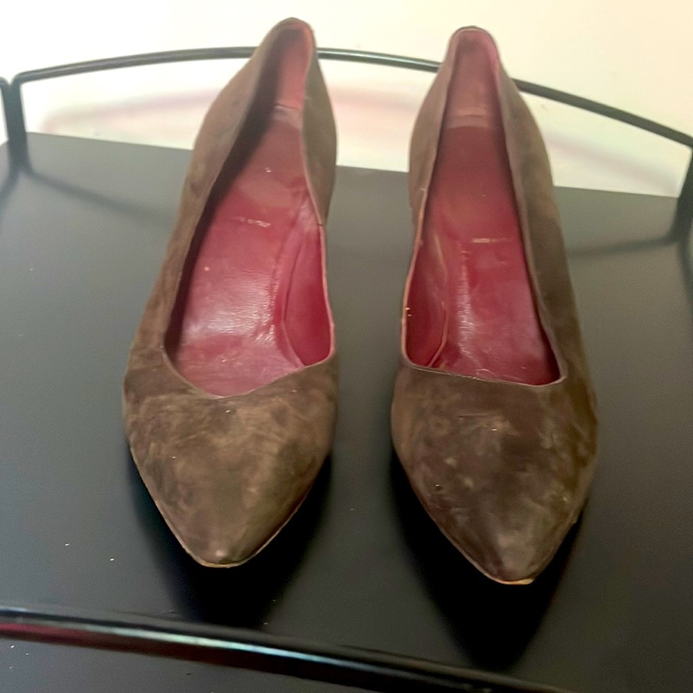 Vintage Prada Suede Kitten Heel